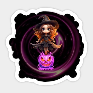 Halloween Witch Sticker